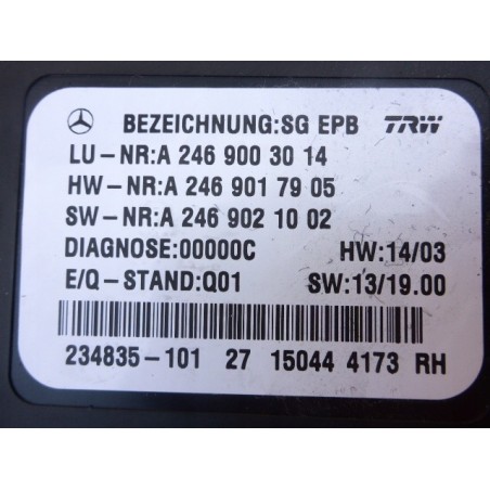 MODUŁ HAMULCA MERCEDES A-KLASA W176 12- 1.5 CDI