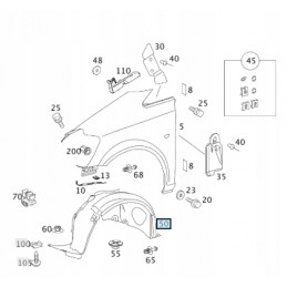NADKOLE PRZÓD MERCEDES VITO VIANO W639 03-14