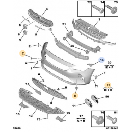 KOSZYK MOCOWANIE PDC CZOŁOWE OPEL CORSA F 19-