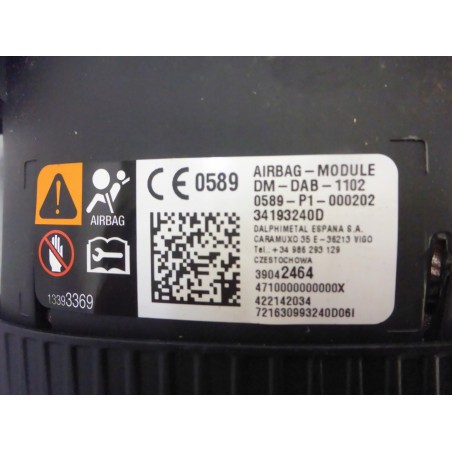 PODUSZKA AIRBAG KIEROWCY OPEL ASTRA V K 15-