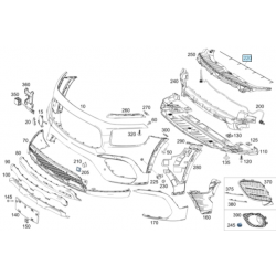 WIĄZKA PDC ZDERZAKA PRZÓD MERCEDES GLB X247 19-