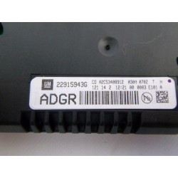 WYŚWIETLACZ ZEGAREK 22915943G OPEL MOKKA 12-