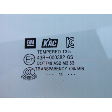 SZYBA DRZWI PRAWY TYŁ DUŻA OPEL MOKKA 14R