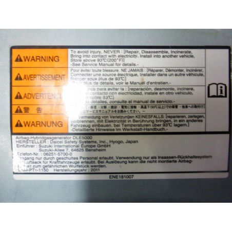 PODUSZKA AIRBAG FOTELA LEWA PRAWA SUZUKI KIZASHI