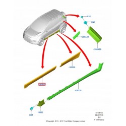 LISTWA DRZWI PRZÓD LEWA PRAWA FORD ECOSPORT 13-17
