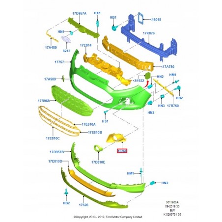 KRATKA HALOGENU LEWA PRAWA FORD ECOSPORT 13-17