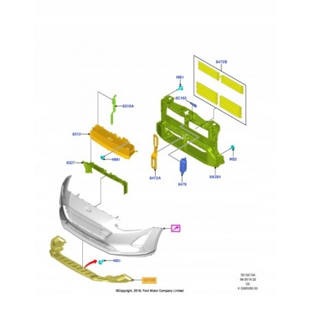 PAS PRZEDNI WZMOCNIENIE FORD FOCUS MK4 18-