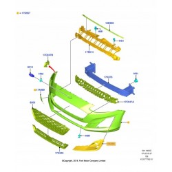 KRATKA ZDERZAKA LEWA PRAWA FORD FOCUS MK4 18-19