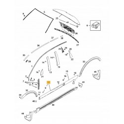 LISTWA DRZWI PRZÓD DOLNA LEWA PRAWA OPEL ANTARA 06