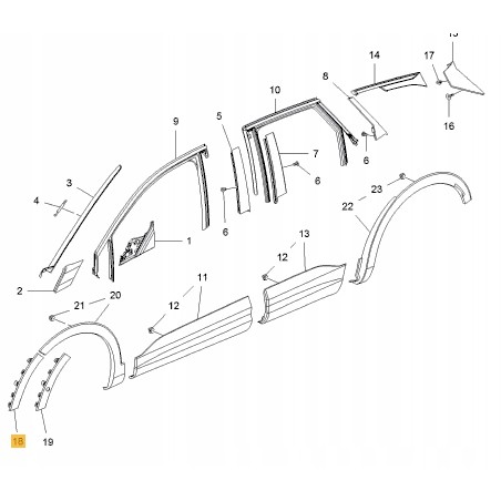 LISTWA ZDERZAKA PRZÓD OPEL GRANDLAND X 2017-