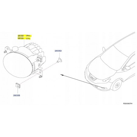 HALOGEN LEWY PRAWY PRZÓD NISSAN MURANO Z52