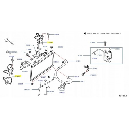KIEROWNICA POWIETRZA L/P NISSAN MURANO Z52 16-