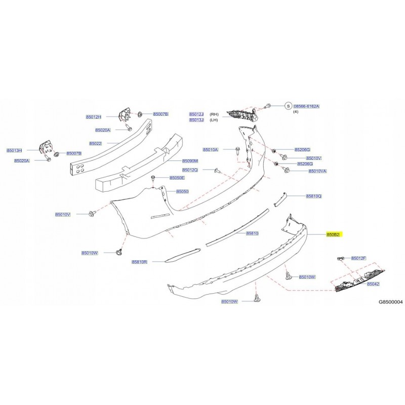SPOILER ZDERZAK HOKEJ TYŁ NISSAN MURANO Z52 16-