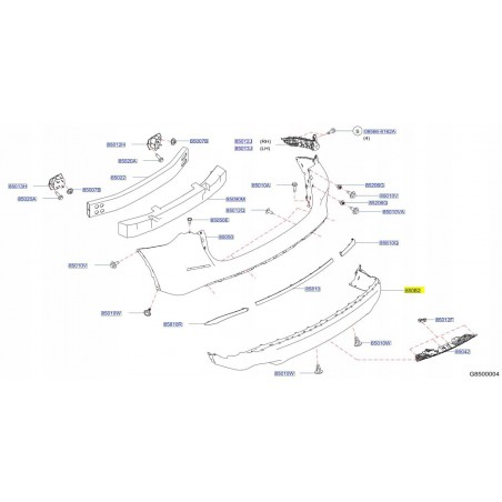 SPOILER ZDERZAK HOKEJ TYŁ NISSAN MURANO Z52 16-
