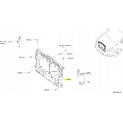 PAS PRZÓD WZMOCNIENIE NISSAN MURANO Z52 16-
