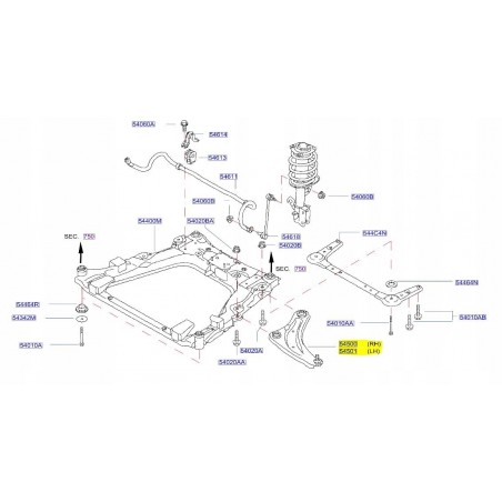 WAHACZ LEWY PRAWY NISSAN E-NV200 14- ORYG.