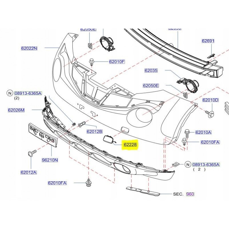 ZAŚLEPKA HAKA HOLOWNICZEGO NISSAN JUKE LIFT NISMO