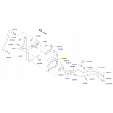 OBUDOWA CHŁODNICY OLEJU NISSAN MURANO Z51 08-
