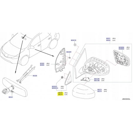 TRÓJKĄT BŁOTNIKA PRZÓD LEWY PRAWY MURANO Z51 08-
