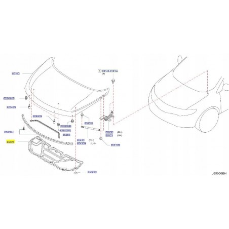 WYGŁUSZENIE MASKI NISSAN MURANO Z51 08-