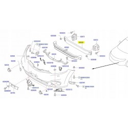 WZMOCNIENIE BELKA ZDERZAKA PRZÓD MURANO Z51 08-