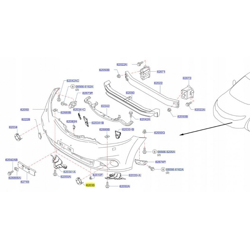 ZAŚLEPKA HALOGENU LEWA NISSAN MURANO Z51 08-