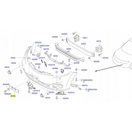 WSPORNIK MOCOWANIE TABLICY PRZÓD MURANO Z51 08-