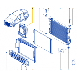 KIEROWNICA POWIETRZA INTERCOOLERA ARKANA 1.3 TCE