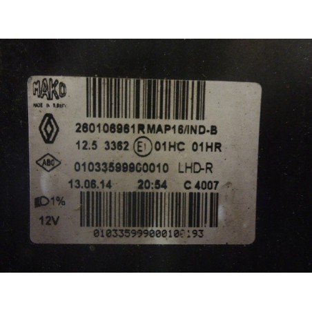 LAMPA LEWY PRAWY PRZÓD RENAULT CLIO IV 12- EU