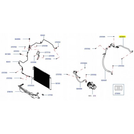 PRZEWÓD KLIMATYZACJI NISSAN JUKE II F16 1.0 19-