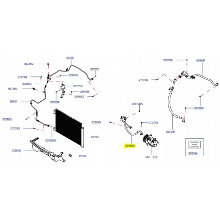 PRZEWÓD KLIMATYZACJI NISSAN JUKE II F16 1.0 19-