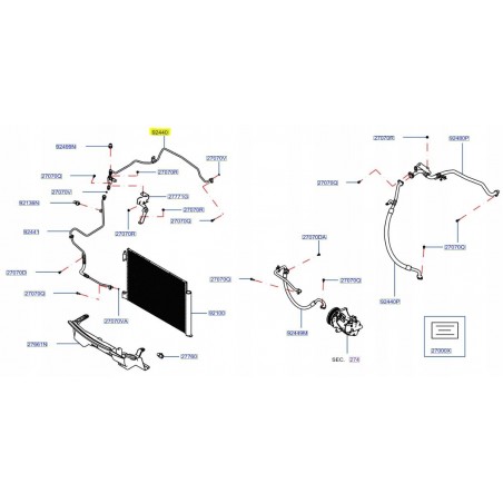 PRZEWÓD KLIMATYZACJI NISSAN JUKE II F16 1.0 19-