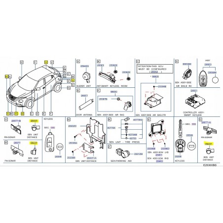 CZUJNIK PARKOWANIA PDC NISSAN JUKE II F16 19-