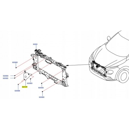 MOCOWANIE RADARU NISSAN JUKE II F16 19- ORYG.