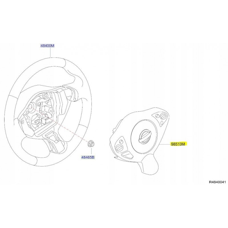 PODUSZKA AIRBAG KIEROWCY NISSAN ALTIMA V L33 2.5 B