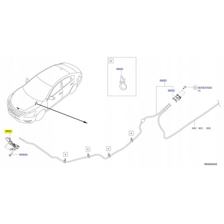 ZAMEK MASKI NISSAN ALTIMA V L33 LIFT 15-