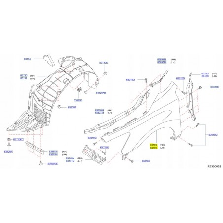 BŁOTNIK LEWY PRAWY PRZÓD NISSAN ALTIMA V L33 LIFT