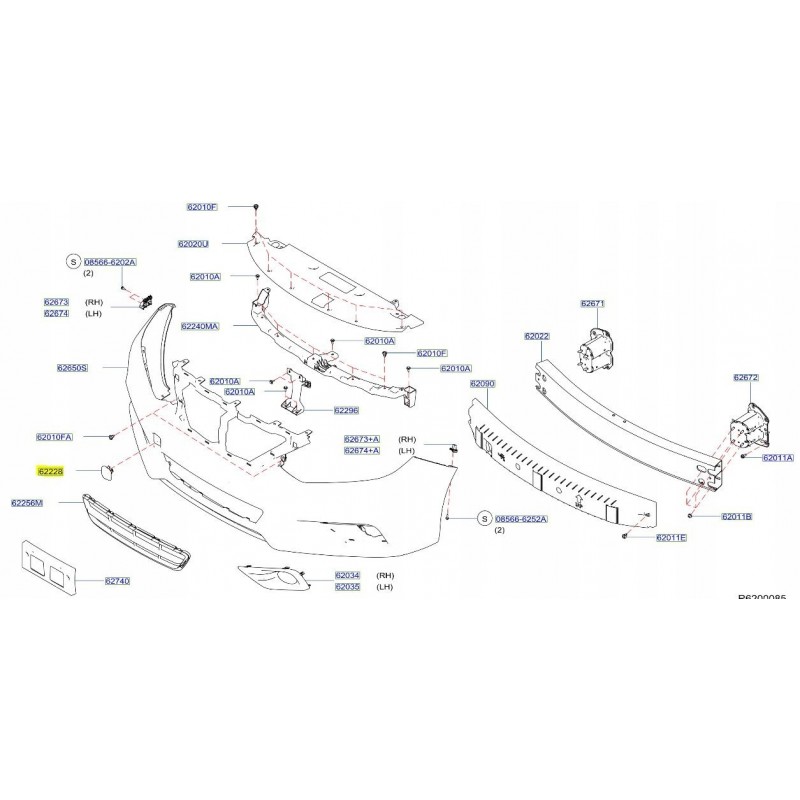 ZAŚLEPKA HAKA PRZÓD NISSAN ALTIMA V L33 LIFT 15-