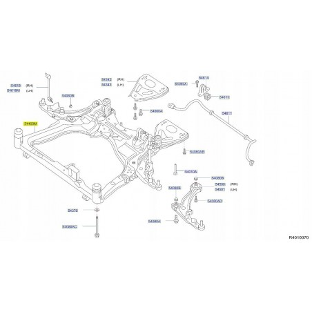 SANKI WÓZEK SILNIKA PRZÓD NISSAN ALTIMA V L33 12-