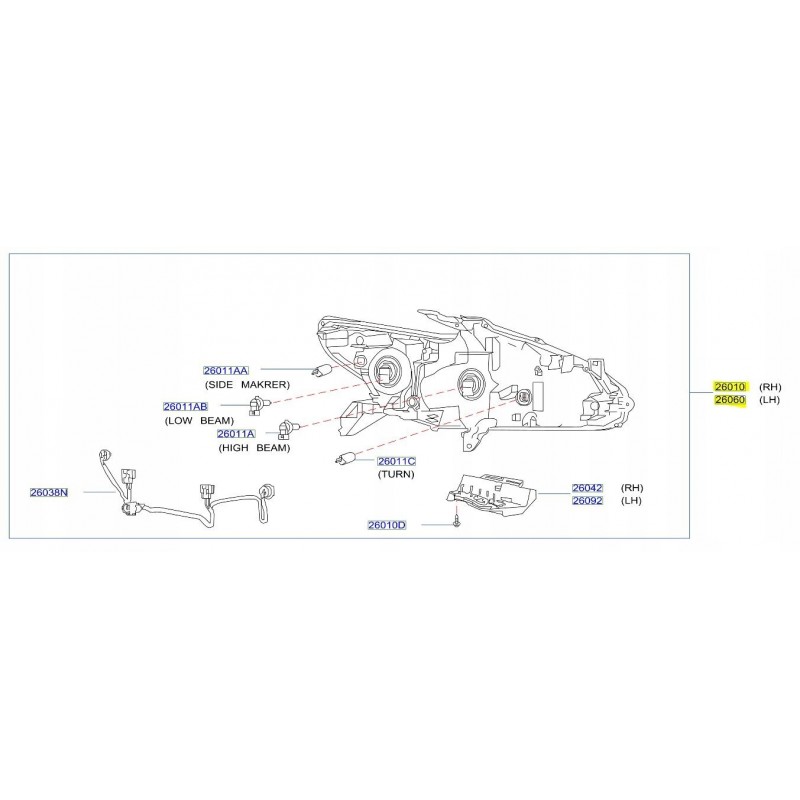 LAMPA LEWY PRAWY PRZÓD NISSAN ALTIMA V L33 LIFT