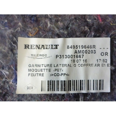 TAPICERKA BAGAŻNIKA L/P DACIA SANDERO II 12-