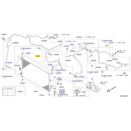 PRZEWÓD KLIMATYZACJI NISSAN NV200 09- ORG.
