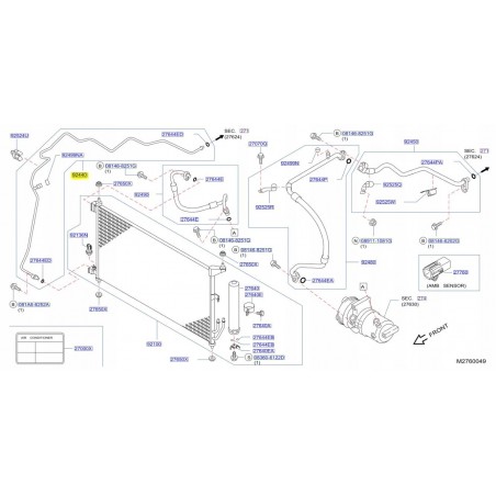PRZEWÓD KLIMATYZACJI NISSAN NV200 09- ORG.