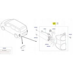 LAMPA TYŁ LEWA PRAWA NISSAN NV200 09- ORG.