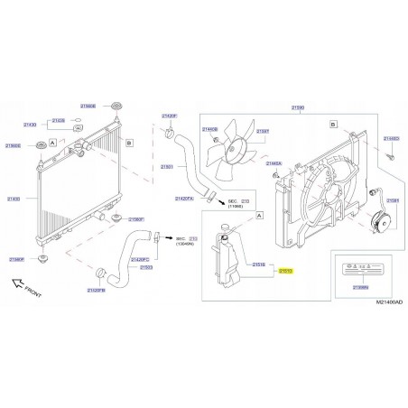 ZBIORNICZEK WYRÓWNAWCZY NISSAN NV200 09-