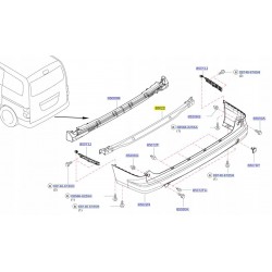 BELKA WZMOCNIENIE ZDERZAKA TYŁ NISSAN NV200 09-