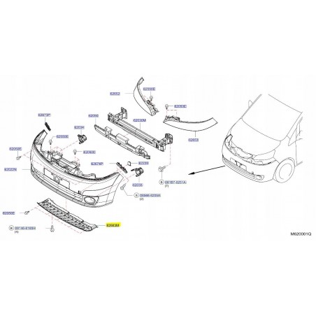 OSŁONA PŁYTA POD ZDERZAK NISSAN NV200 09-