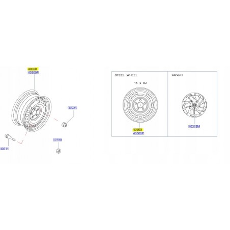 FELGA STALOWA KOŁO NISSAN E-NV200 15'' 14-