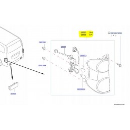 LAMPA TYŁ TYLNA LEWA PRAWA NISSAN E-NV200 14-