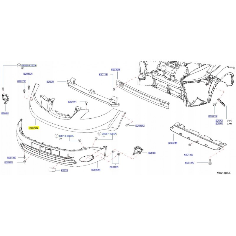 ZDERZAK PRZÓD PRZEDNI GÓRNY NISSAN E-NV200 14-